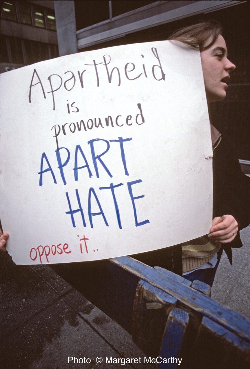 Anti-Apartheid, South African Consulate, NYC, NY 1985